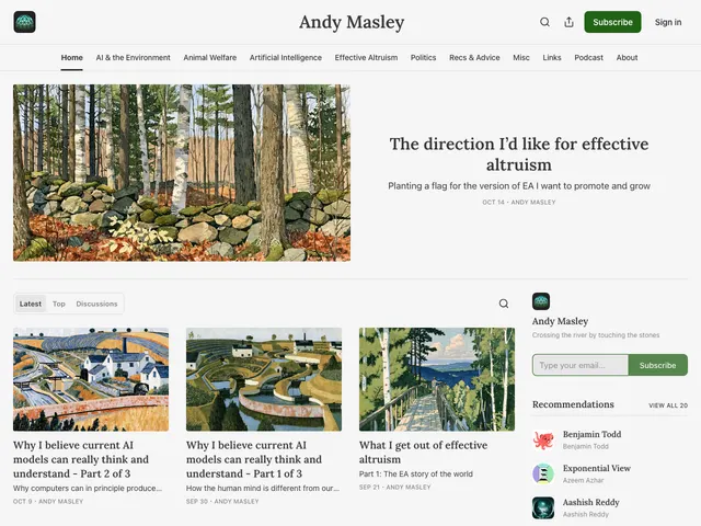 The Andy Masley homepage