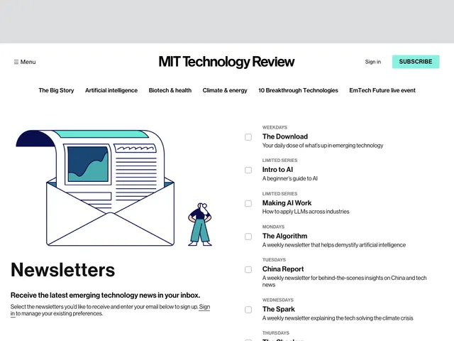 The The Algorithm homepage