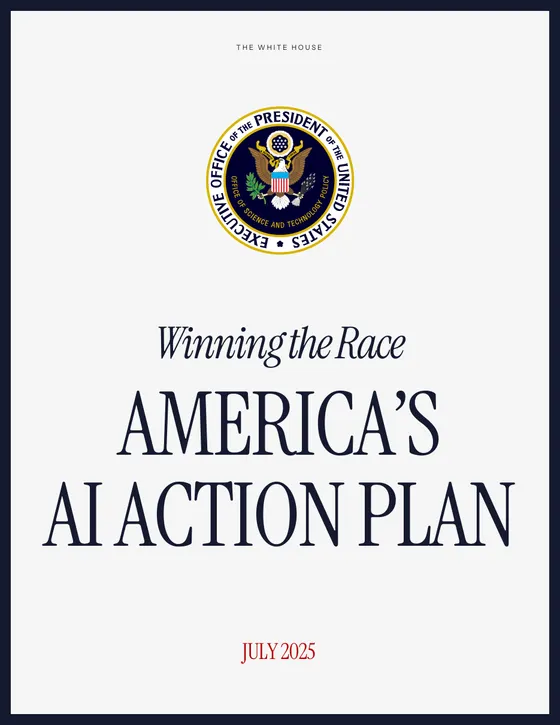 First page of “Winning the Race: America's AI Action Plan”