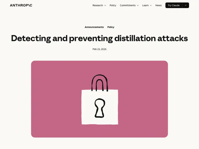 First page of “Detecting and preventing distillation attacks”